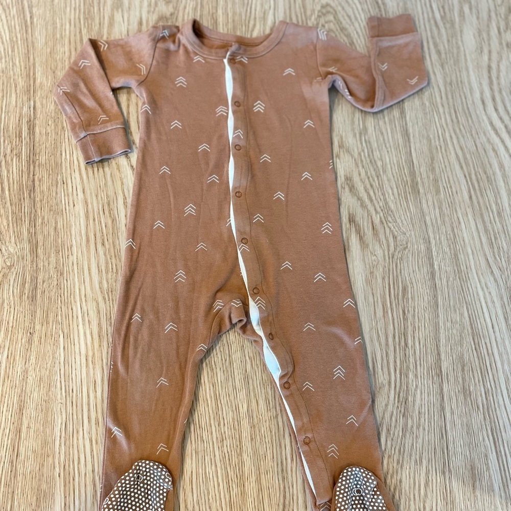 Colored Organics footed pajama, 12-18mo